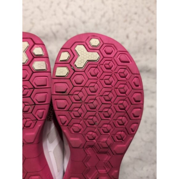 Nike Free 4.0 V4 Women's sz 6 Running Cross Trainer White/Vivid Pink 642200-100 - Picture 9 of 11